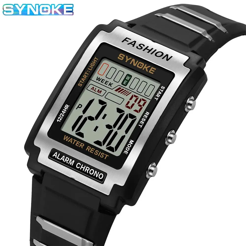 SYNOKE Retro Digital Sports Watch